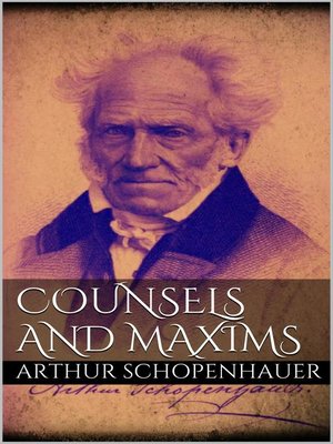 cover image of Counsels and Maxims